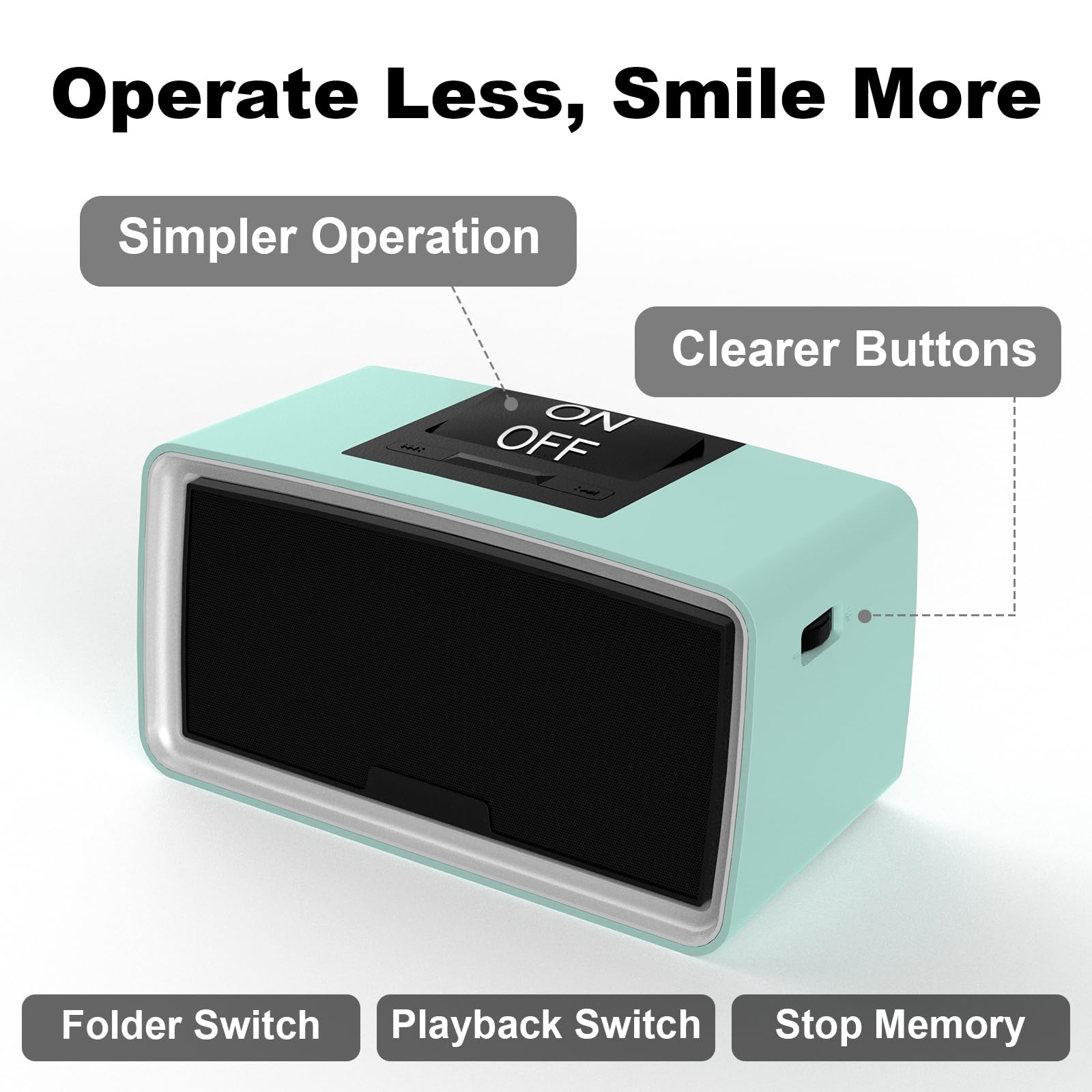 Amazon.com: Healvaluefit Simple Music Player for Elderly, Easy
